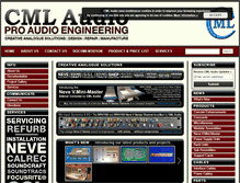 Tablet Screenshot of cmlaudio.com